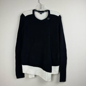 Armani Exchange Black & White Knit Cardigan